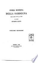 Storia moderna della Sardegna dall'anno 1773 al 1799 del barone Giuseppe Manno