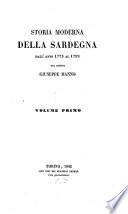 Storia moderna della Sardegna dall' anno 1773 al 1799