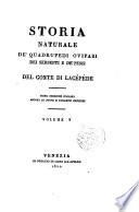 Storia Naturale Dei Quadrupedi Ovipari Dei Serpenti e Dei' Pesci