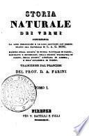 Storia naturale dei vermi contenente la loro descrizione e le loro abitudini con disegni tratti dal naturale