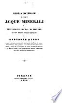 Storia naturale delle acque minerali di Montecatini di Val di Nievole ...