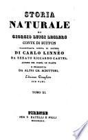 Storia naturale di Giorgio Luigi Leclerc conte di Buffon