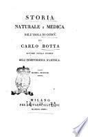 Storia naturale e medica dell'isola di Corfù di Carlo Botta autore della storia dell'independenza d'America