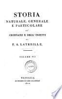 Storia naturale generale e particolare, de' crostacei e degl' insetti