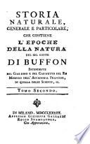 Storia Naturale Generale E Particolare