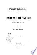 Storia politico-religiosa del popolo fiorentino