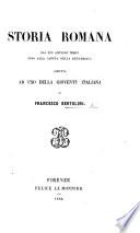 Storia romana dai più antichi tempi fino alla caduta della repubblica, etc