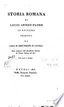 Storia romana di Lucio Anneo-Floro in epitome