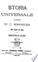 Storia universale del professore C. Wernicke