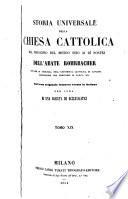 Storia universale della Chiesa cattolica dal principio del mondo sino ai di nostri