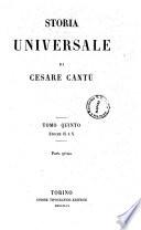 Storia universale di Cesare Cantù