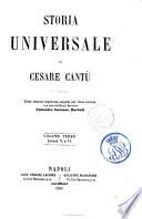 Storia universale di Cesare Cantu