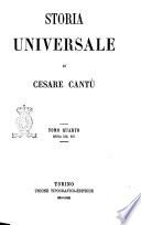 Storia Universale di Cesare Cantu