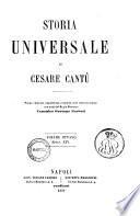 Storia universale di Cesare Cantu