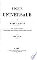 Storia universale di Cesare Cantù: without special title