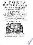 Storia Universale sacra e profana, dal principio del mondo fino à nostri giorni