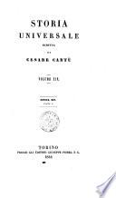 Storia universale scritta da Cesare Cantù