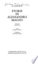 Storie di Alessandro Magno: Libri VI-X