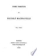 Storie fiorentine di Niccolo Machiavelli
