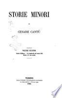 Storie minori di Cesare Cantu