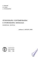 Storiografia contemporanea e storiografia sindacale