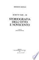 Storiografia dell'Otto e Novecento