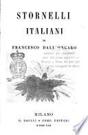 Stornelli italiani di Francesco Dall'Ongaro