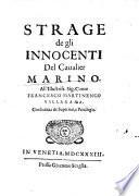 Strage de gli innocenti, del caualier Marino ...