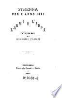 Strenna per l'anno 1871 l'armie e l'arpa