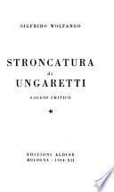 Stroncatura di Ungaretti