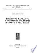 Strutture narrative e dinamiche culturali in Dante e nel Fiore