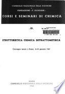 Strutturistica chimica diffrattometrica