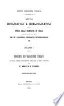 Studi biografici e bibliografici sulla storia della geografia in Italia