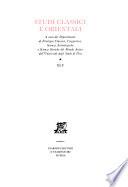 Studi classici e orientali