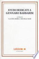 Studi dedicati a Gennaro Barbarisi