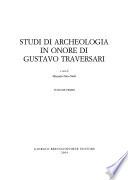 Studi di archeologia in onore di Gustavo Traversari