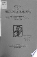 Studi di Filologia Italiana