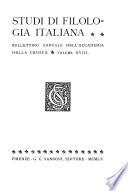 Studi di filologia italiana