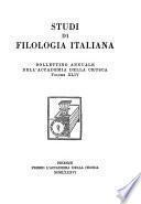 Studi di filologia italiana
