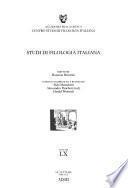 Studi di filologia italiana