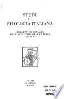 Studi di Filologia Italiana