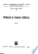 Studi di finanza pubblica