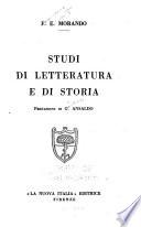 Studi di letteratura e di storia