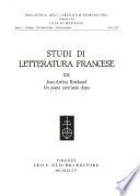Studi di letteratura francese