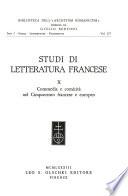 Studi di letteratura francese