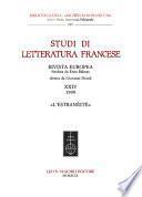 Studi di letteratura francese