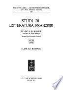 Studi di letteratura francese