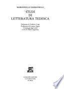 Studi di letteratura tedesca