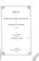 Studi di mitologia greca ed italica