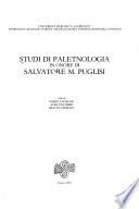 Studi di paletnologia in onore di Salvatore M. Puglisi